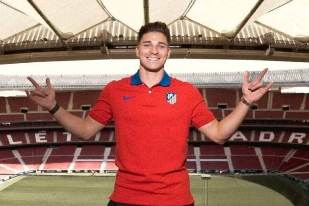 Julián Álvarez en el Metropolitano Julián Álvarez en el Metropolitano