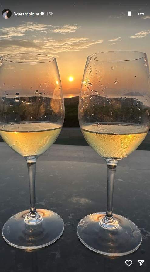 Les copes de vi grec de Piqué i Clara, Instagram Les copes de vi grec de Piqué i Clara, Instagram