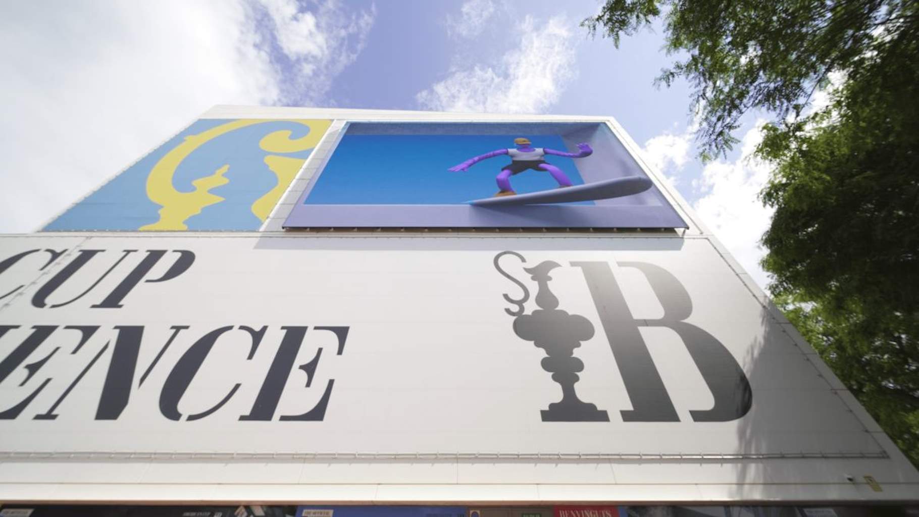 Barcelona estrena la seva primera pantalla 3D de gran format a la façana de l'America's Cup Experience