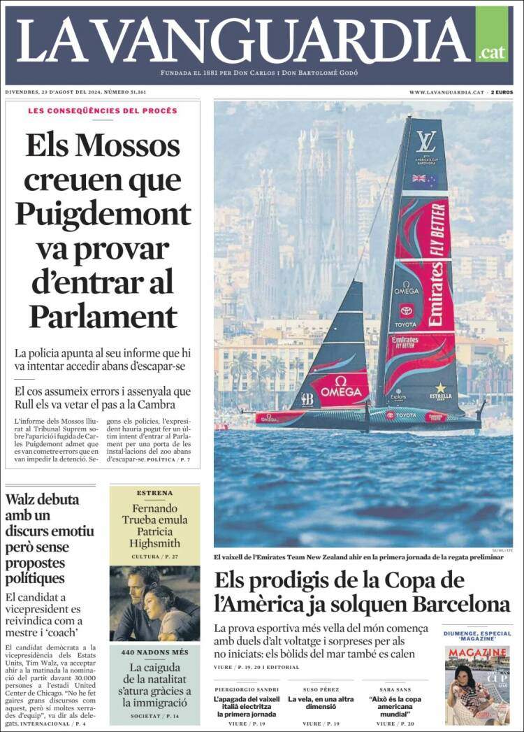 'La Vanguardia' 23 CAT 'La Vanguardia' 23 CAT