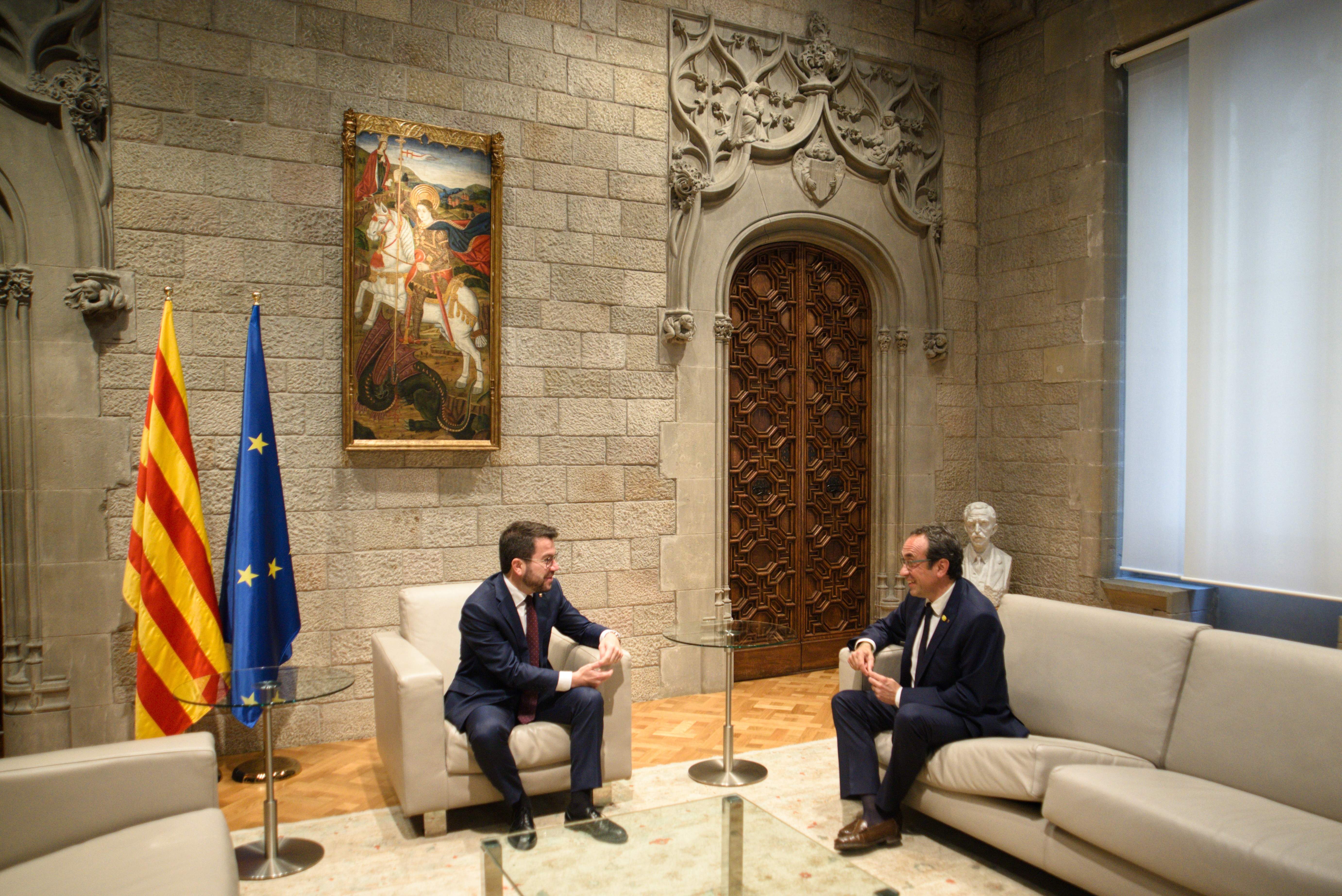 EuropaPress 6042538 presidente generalidad pere aragones presidente parlamento josep rizo reunen EuropaPress 6042538 presidente generalidad pere aragones presidente parlamento josep rizo reunen