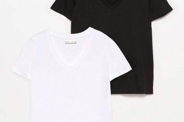 Pack de 2 camisetas cuello pico Pack de 2 camisetas cuello pico