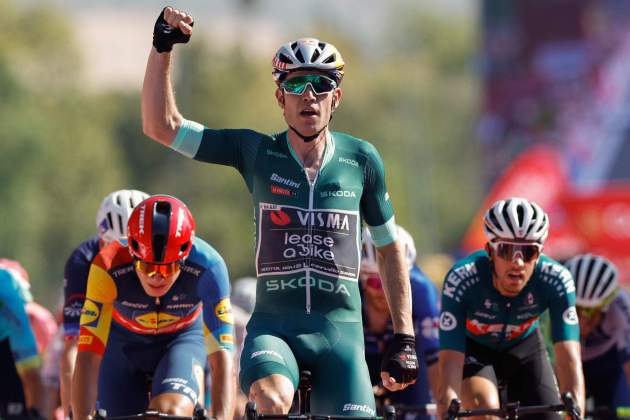 Wout van Aert, ganador de la séptima etapa de La Vuelta España / Foto: EFE Wout van Aert, ganador de la séptima etapa de La Vuelta España / Foto: EFE