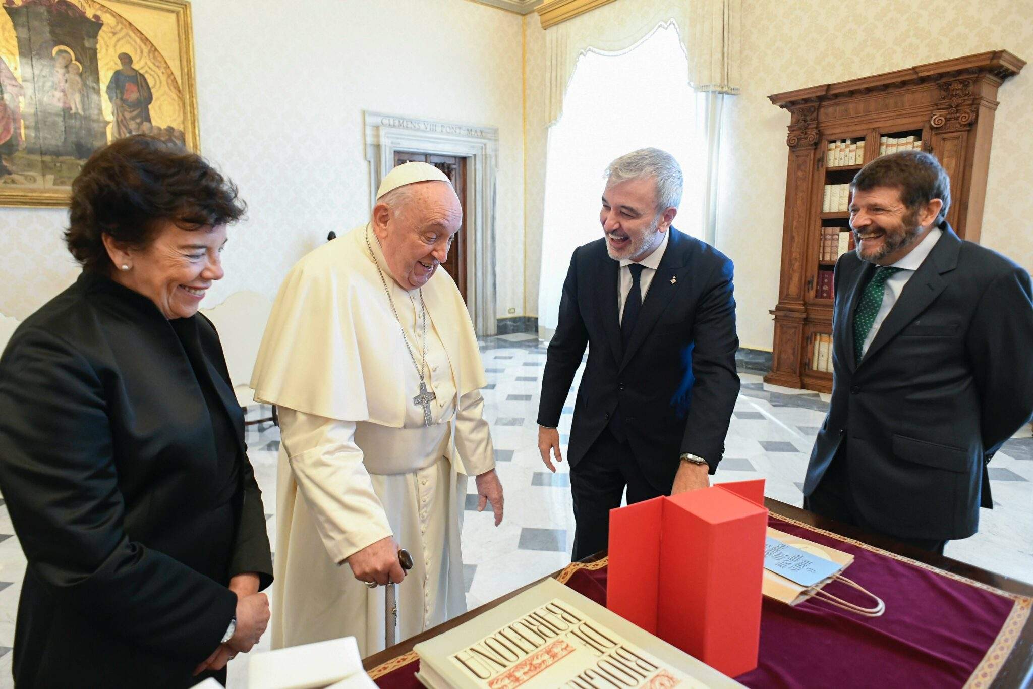 encuentro papa Francisco y Jaume Collboni / EFE encuentro papa Francisco y Jaume Collboni / EFE