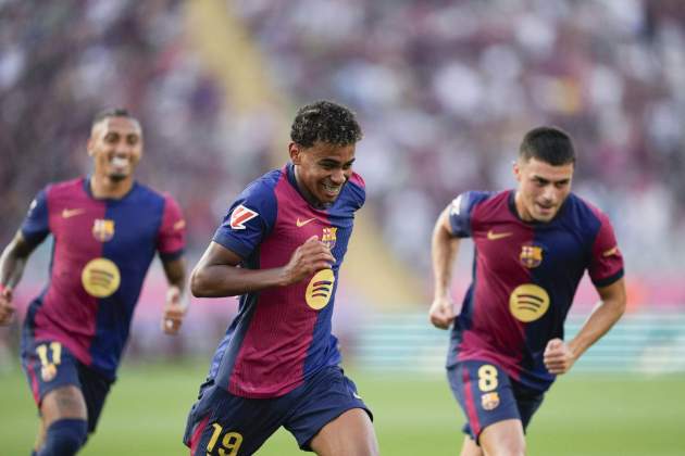 Lamine Yamal gol Barça Athletic Club / Foto: EFE - Alejandro García Lamine Yamal gol Barça Athletic Club / Foto: EFE - Alejandro García