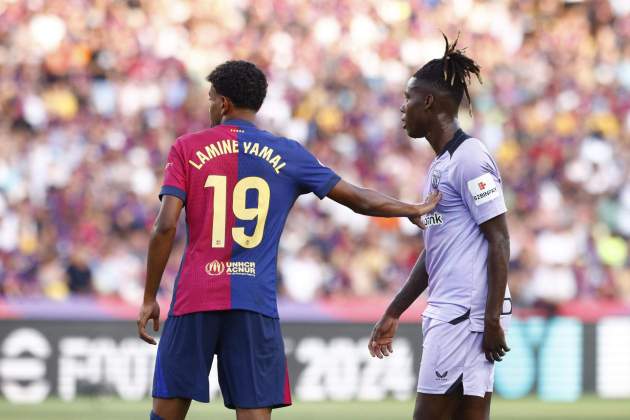 Lamine Yamal Nico Williams Barça Athletic Club / Foto: EFE - Alejandro García Lamine Yamal Nico Williams Barça Athletic Club / Foto: EFE - Alejandro García