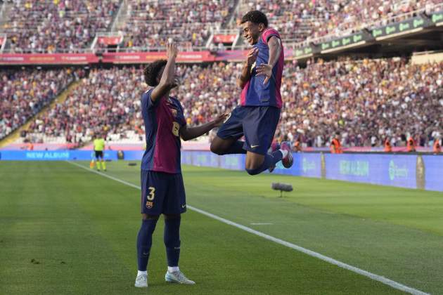 Baldi Lamine Yamal gol Barça Athletic Club / Foto: EFE