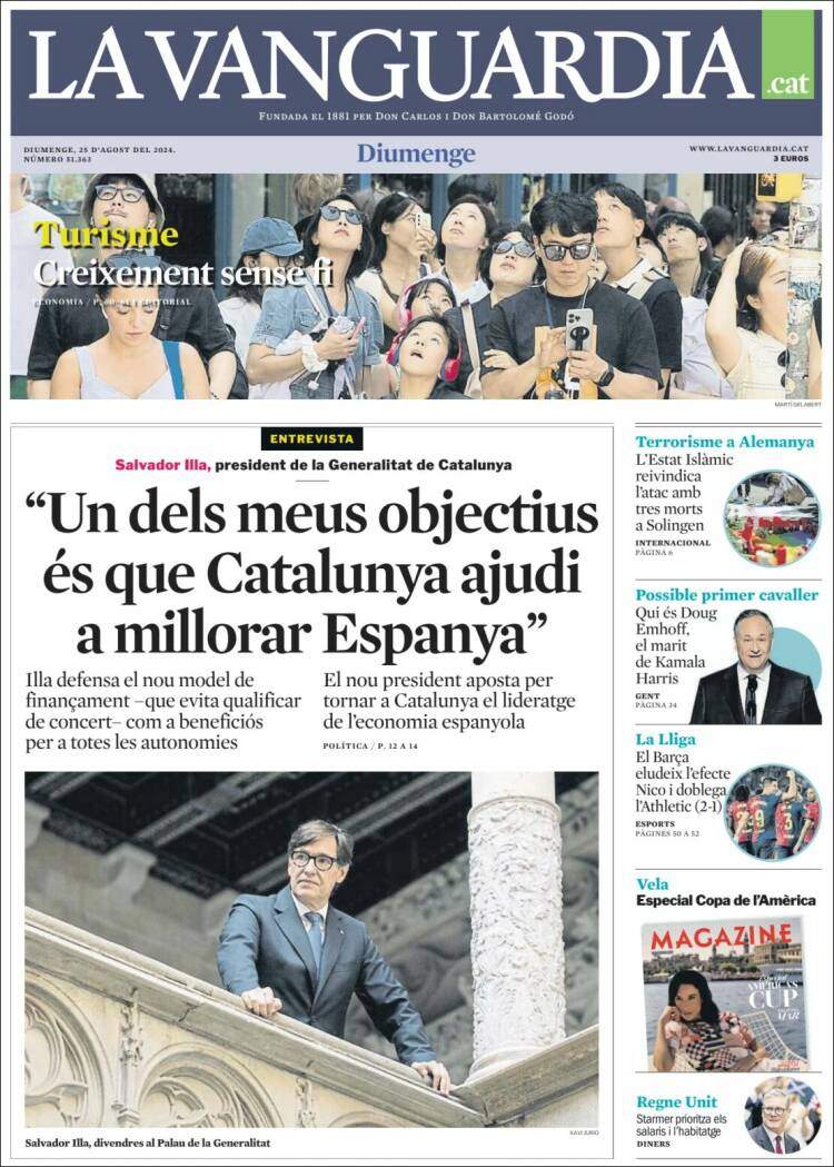 'La Vanguardia' 25 CAT 'La Vanguardia' 25 CAT