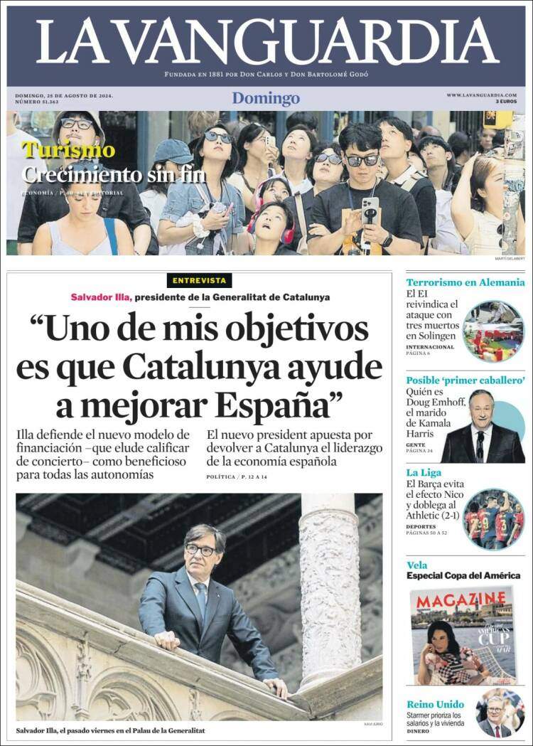 'La Vanguardia' 25 CAST 'La Vanguardia' 25 CAST