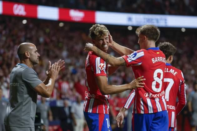 El Atlético de Madrid celebra su segundo gol contra el Girona / Foto: EFE El Atlético de Madrid celebra su segundo gol contra el Girona / Foto: EFE