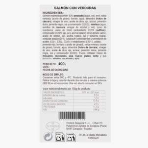 Salmó amb verdures Listo per Menjar Salmó amb verdures Listo per Menjar