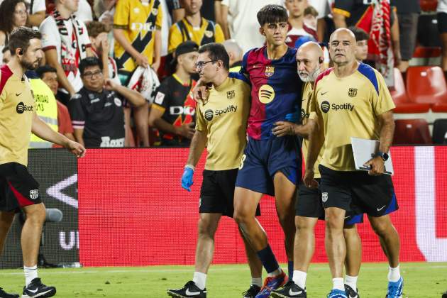 Lesió de Marc Bernal contra el Rayo Foto EFE Lesió de Marc Bernal contra el Rayo Foto EFE