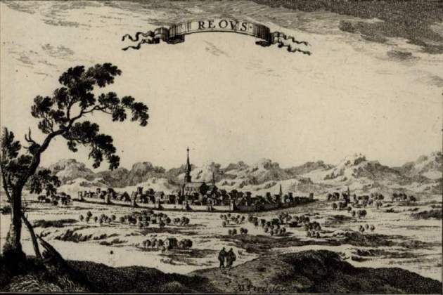 Gravat de Reus (finals del segle XVII). Font Cartoteca de Catalunya