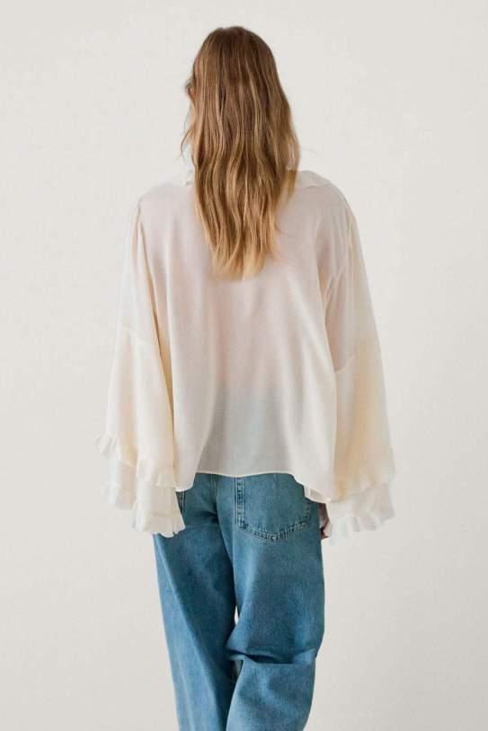 Camisa manga volantes Camisa manga volantes