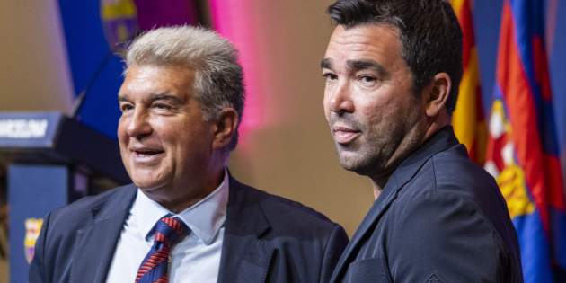 Roda premsa FC Barcelona Joan Laporta Fitxatges contractes36