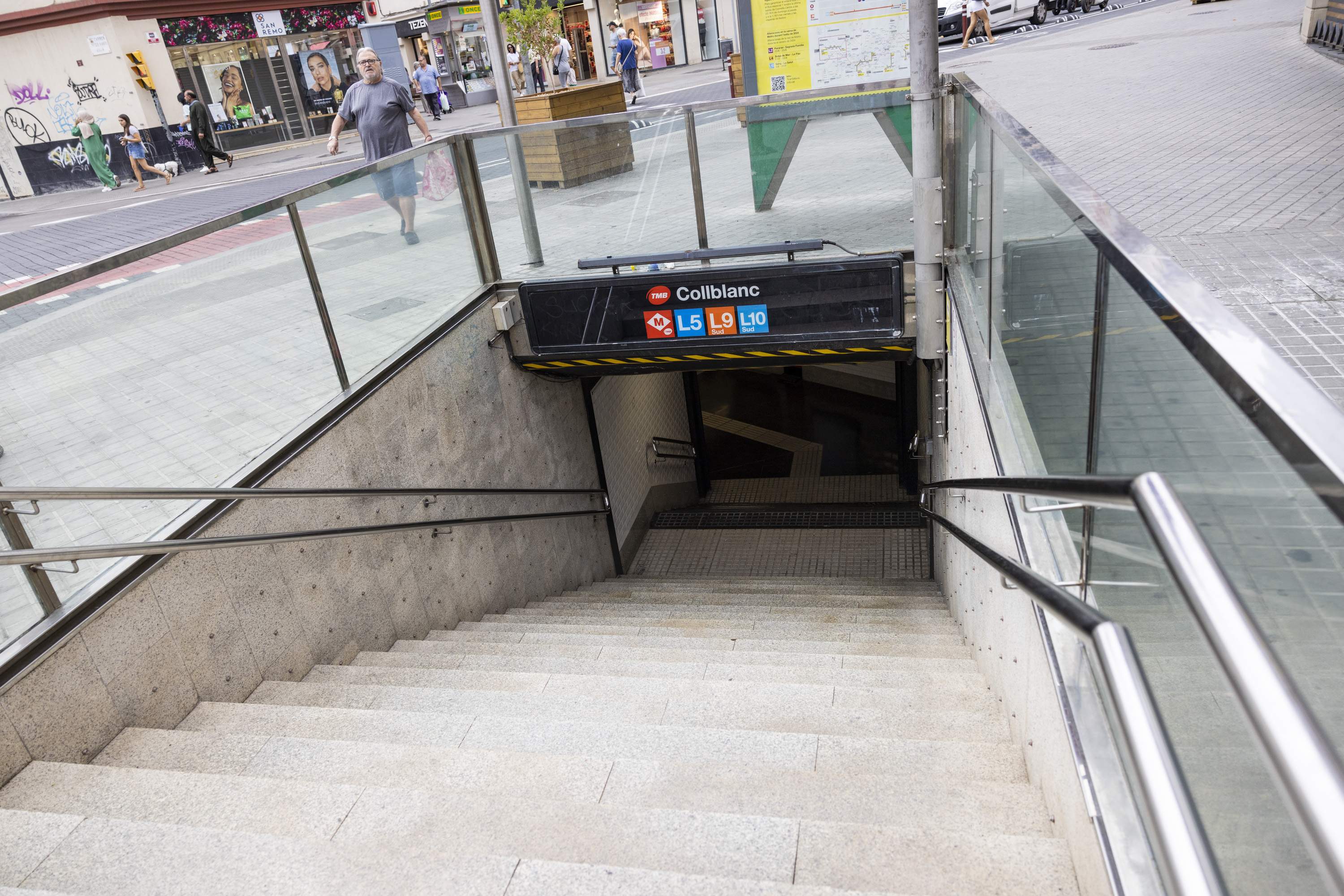 Desalojada la estación de Collblanc de la L10 del metro de Barcelona por humo