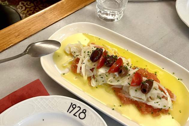 Deshilada de bacallà Bar Muy Buenas Deshilada de bacallà Bar Muy Buenas