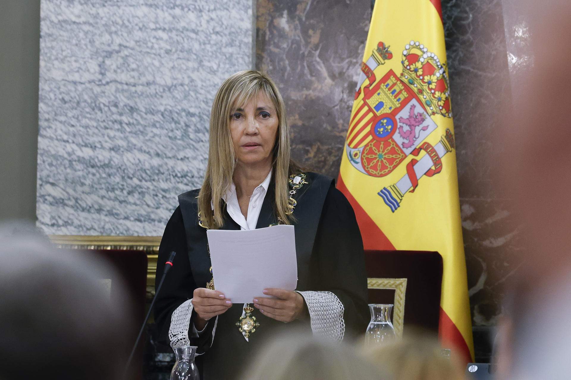 La presidenta del CGPJ reclama el cese de "presiones intolerables" e "insultos" a los jueces