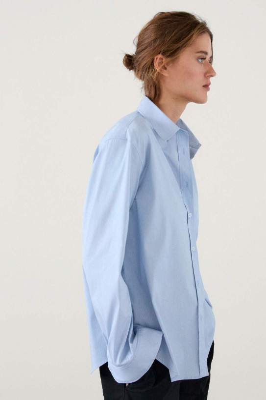 Camisa mil ratlles stretch barreja|mescla cotó Camisa mil ratlles stretch barreja|mescla cotó