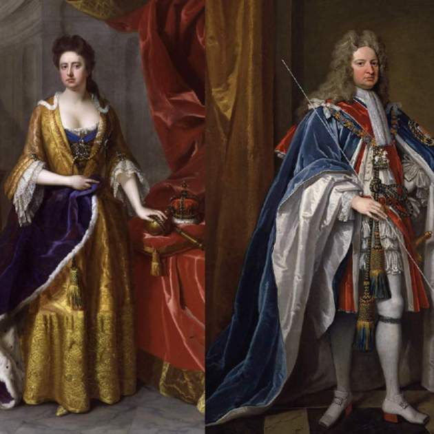 La reina Anna I de Inglaterra y de Escocia y Robert Harley, Lord Tesorero. Fuente National Portrait Gallery(1) La reina Anna I de Inglaterra y de Escocia y Robert Harley, Lord Tesorero. Fuente National Portrait Gallery(1)