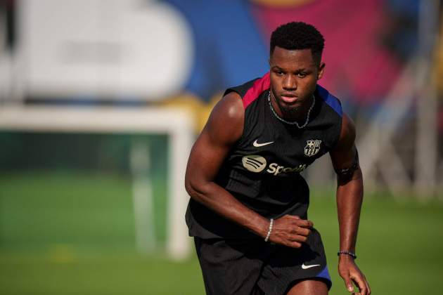 Ansu Fati, durant un entrenament amb el Barça / Foto: FC Barcelona Ansu Fati, durant un entrenament amb el Barça / Foto: FC Barcelona