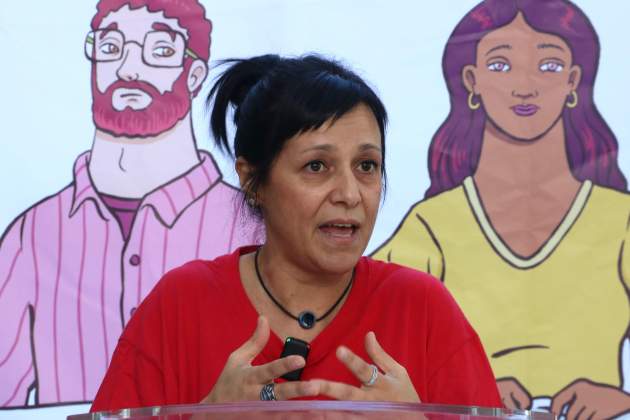 iolanda segura portavoz sindica USTEC foto acn iolanda segura portavoz sindica USTEC foto acn