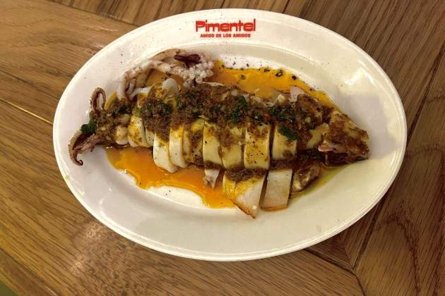 Calamar amb kimchi Pimentel Calamar amb kimchi Pimentel