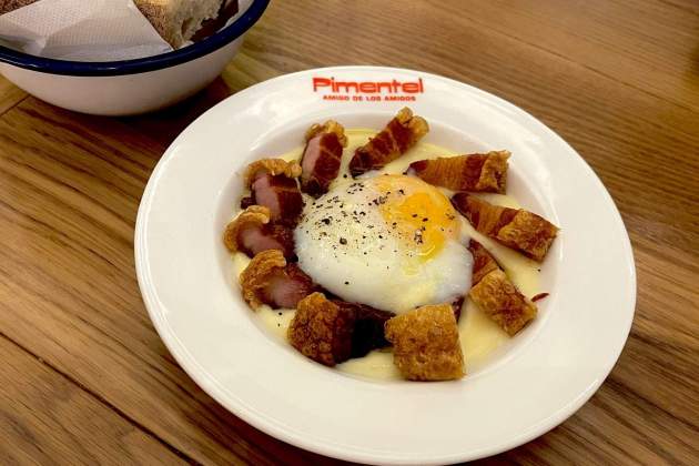 Torreznos amb parmentier i ou Pimentel Torreznos amb parmentier i ou Pimentel