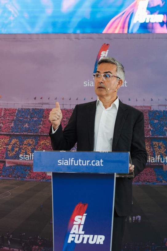 Víctor Font en rueda de prensa / Foto: Sí al futur Víctor Font en rueda de prensa / Foto: Sí al futur