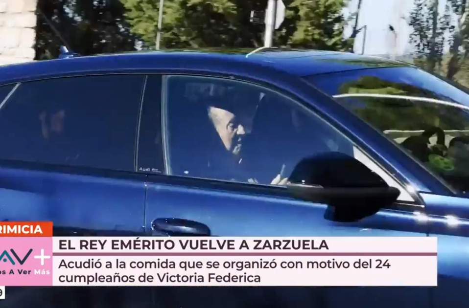 Juan Carlos en Zarzuela 9 septiembre 2024, Telecinco Juan Carlos en Zarzuela 9 septiembre 2024, Telecinco