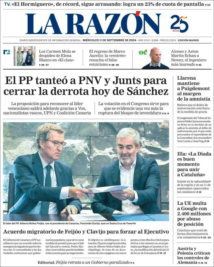 'La Razón' 11 'La Razón' 11