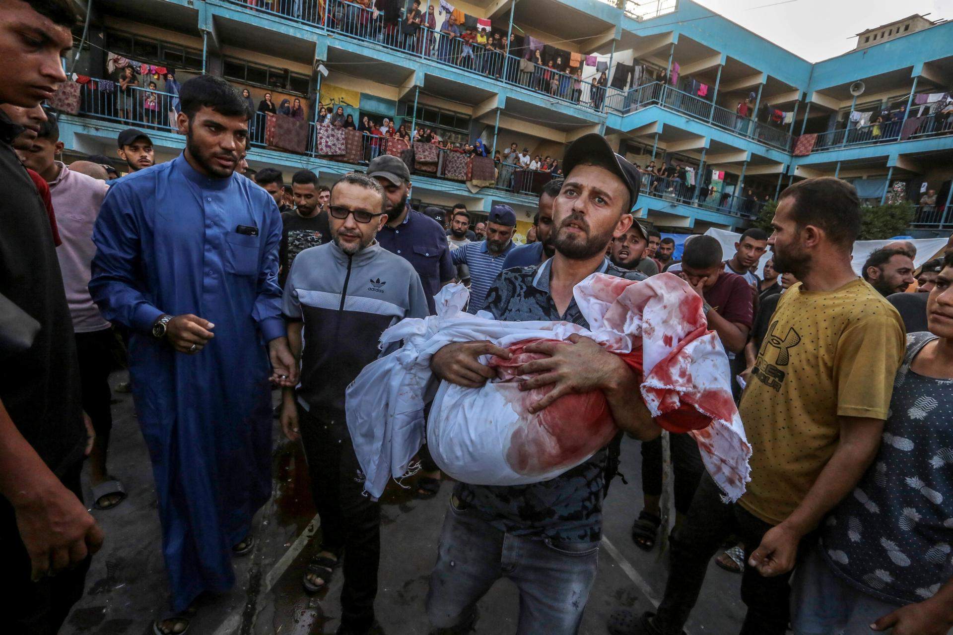 gaza escola bombardeig efe gaza escola bombardeig efe