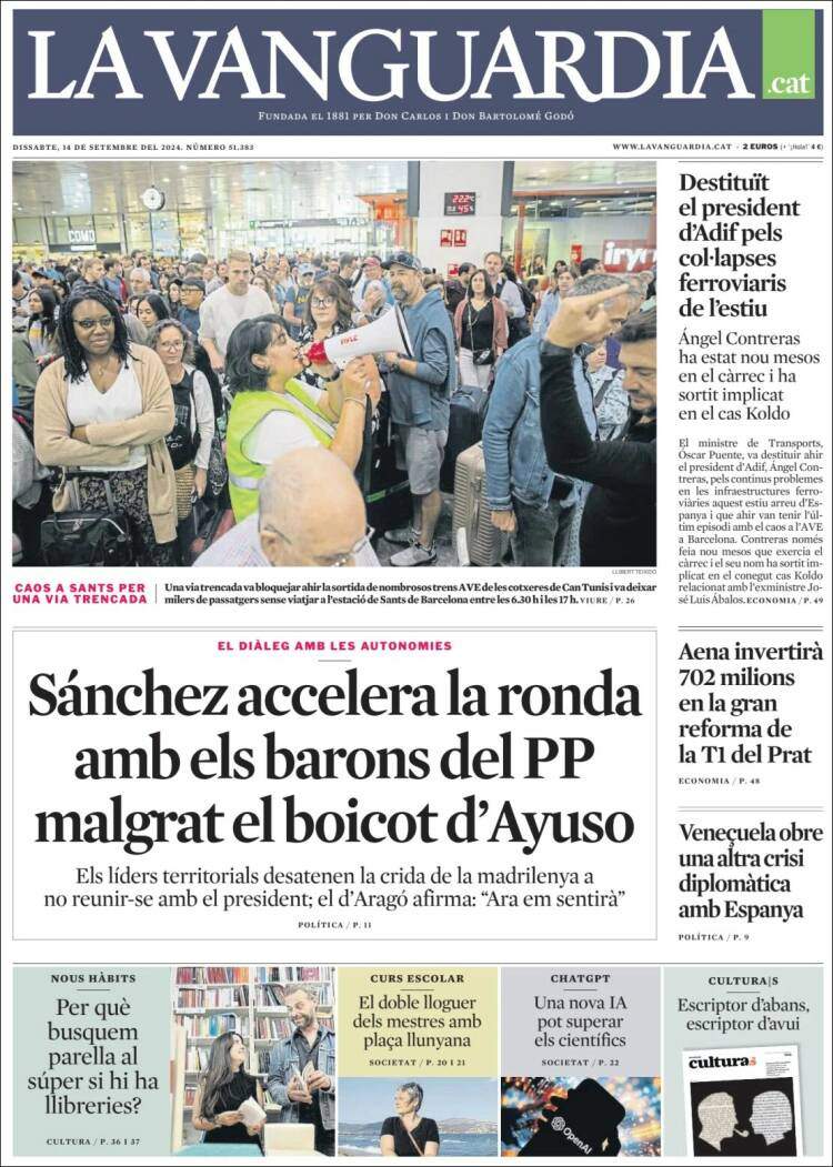 'La Vanguardia' 14 CAT 'La Vanguardia' 14 CAT