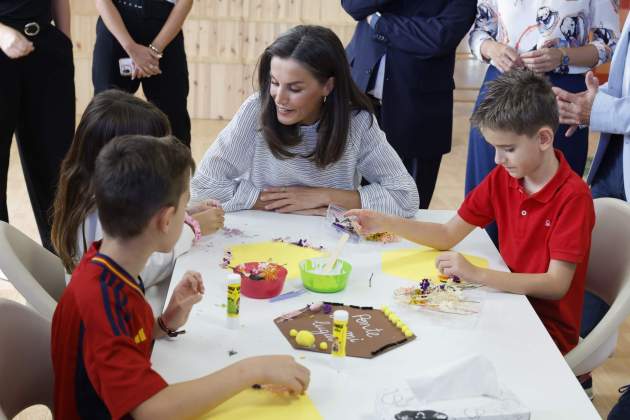 Letícia inaugurant el nou curs escolar / GTRES Letícia inaugurant el nou curs escolar / GTRES