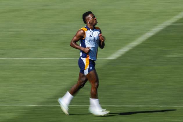 Vinicius a un entrenamiento del Real Madrid Foto EFE Vinicius a un entrenamiento del Real Madrid Foto EFE