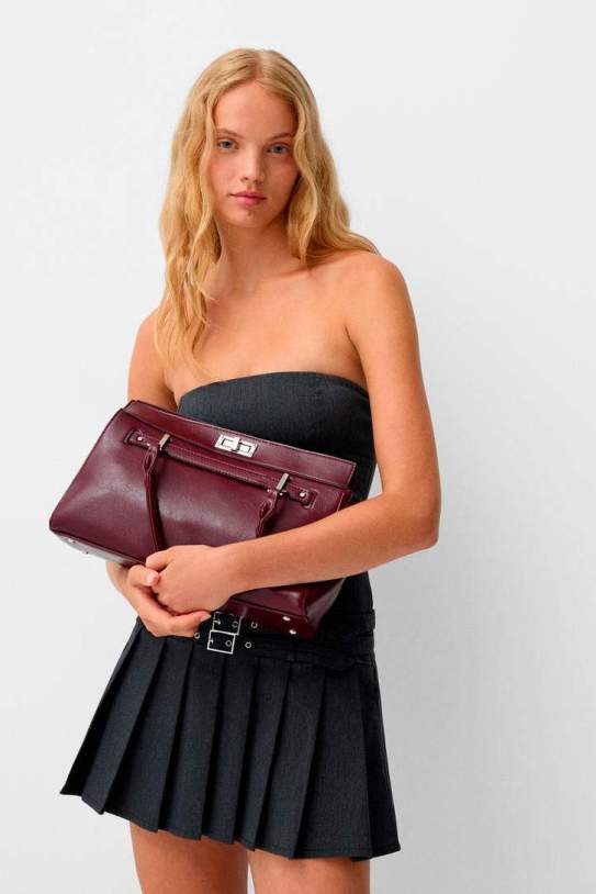 Bolso tote burgundy1 Bolso tote burgundy1
