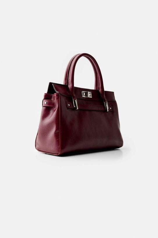 Bolso tote burgundy Bolso tote burgundy