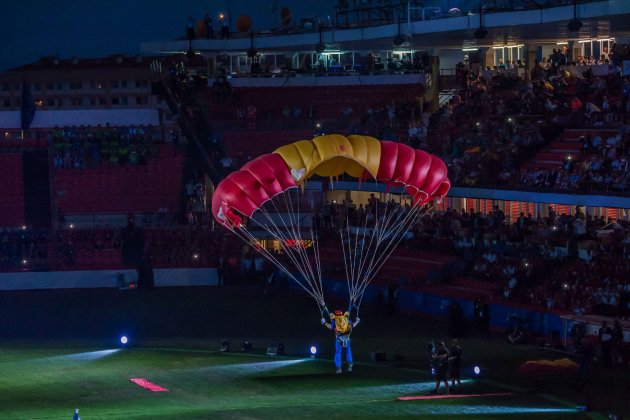paracaigudes bandera espanyola - tarragona 2018