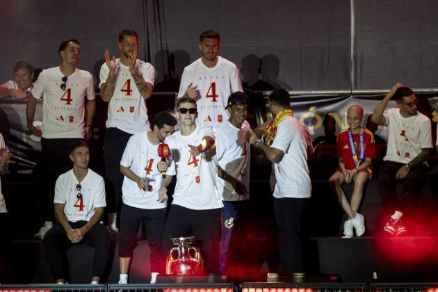 Fermín López, celebració Eurocopa / GTRES Fermín López, celebració Eurocopa / GTRES