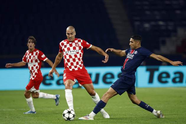 Oriol Romeu Achraf Hakimi PSG Girona / Foto: EFE Oriol Romeu Achraf Hakimi PSG Girona / Foto: EFE