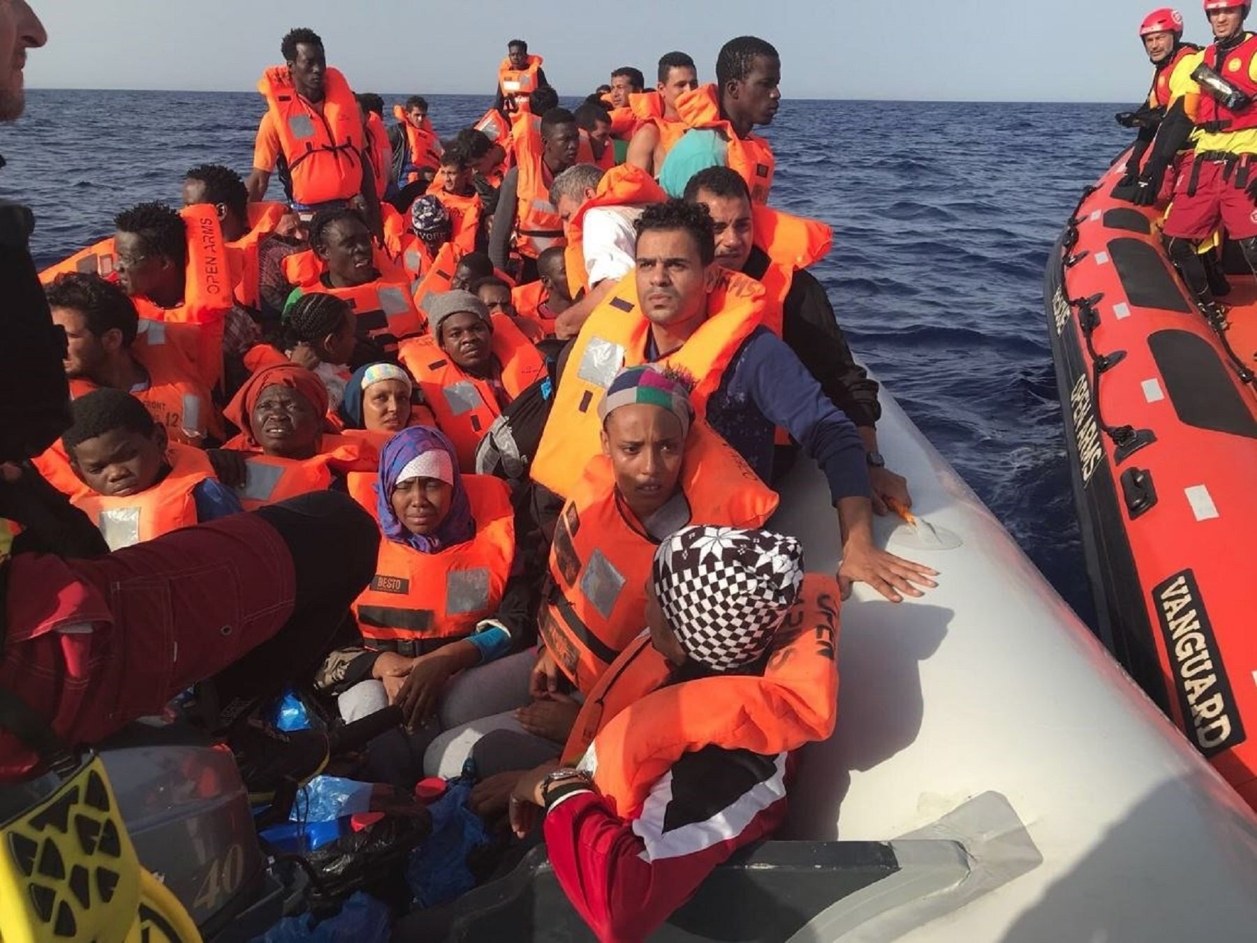 Open Arms rescata a 59 personas en el Mediterráneo