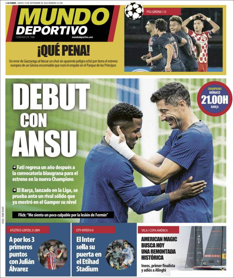 Mundo Deportivo Portada 19 09 2024 Mundo Deportivo Portada 19 09 2024