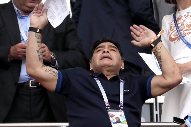 Diego Maradona Argentina França Mundial EFE