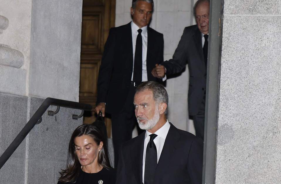 Juan Carlos Felipe Letizia funeral Gómez Acebo GTRES Juan Carlos Felipe Letizia funeral Gómez Acebo GTRES