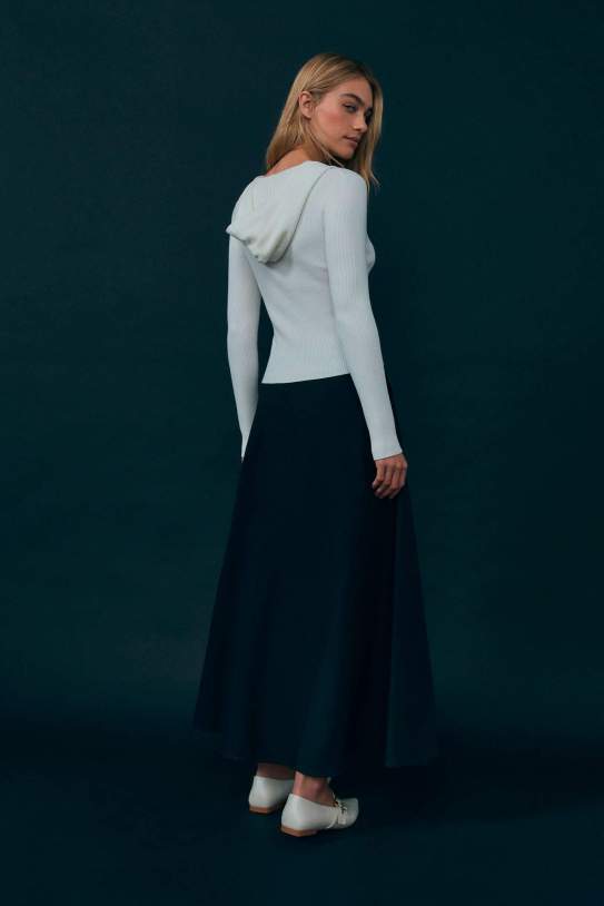 Faldilla|Falda fluida midi capa Faldilla|Falda fluida midi capa
