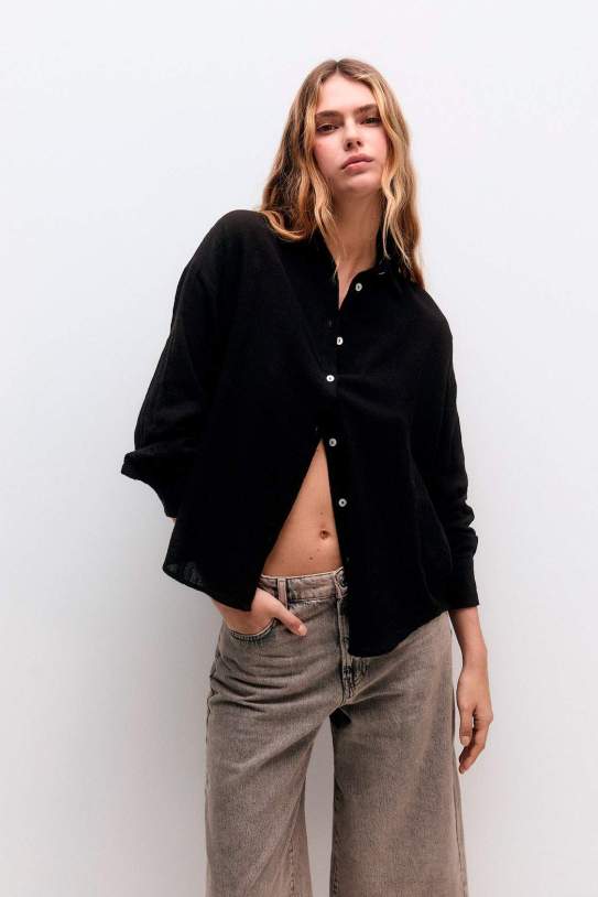 Camisa rústica oversize Camisa rústica oversize