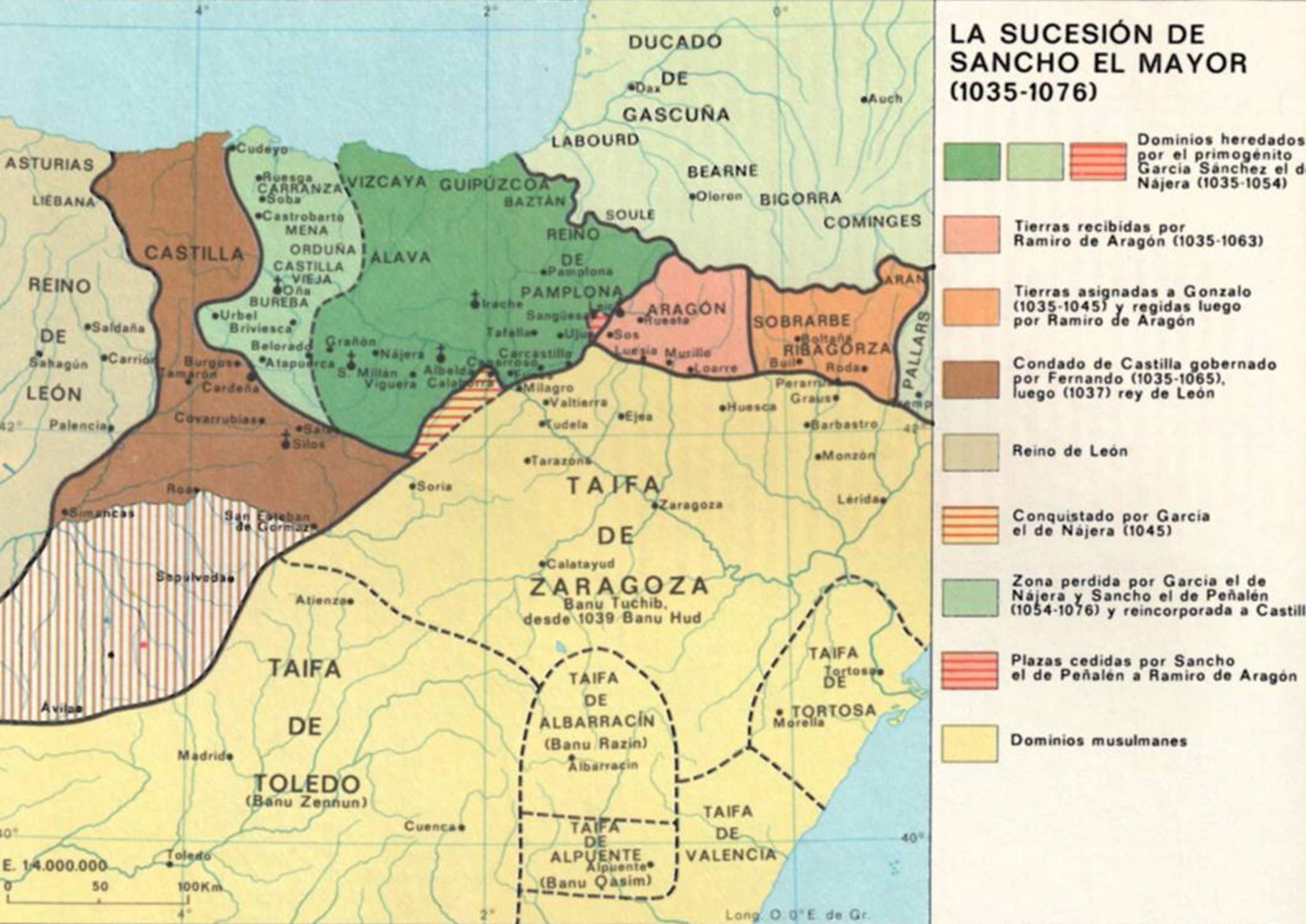 Mapa del reino de Pamplona y sus territorios a caballo entre el año 1000. Font Nabarralde Mapa del reino de Pamplona y sus territorios a caballo entre el año 1000. Font Nabarralde