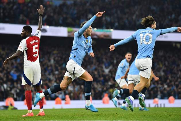 John Stones celebra un gol con el Manchester City contra el Arsenal / Foto: EFE John Stones celebra un gol con el Manchester City contra el Arsenal / Foto: EFE