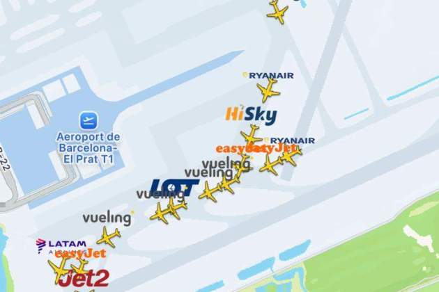acumulació vols el prat incident estol aus acumulació vols el prat incident estol aus
