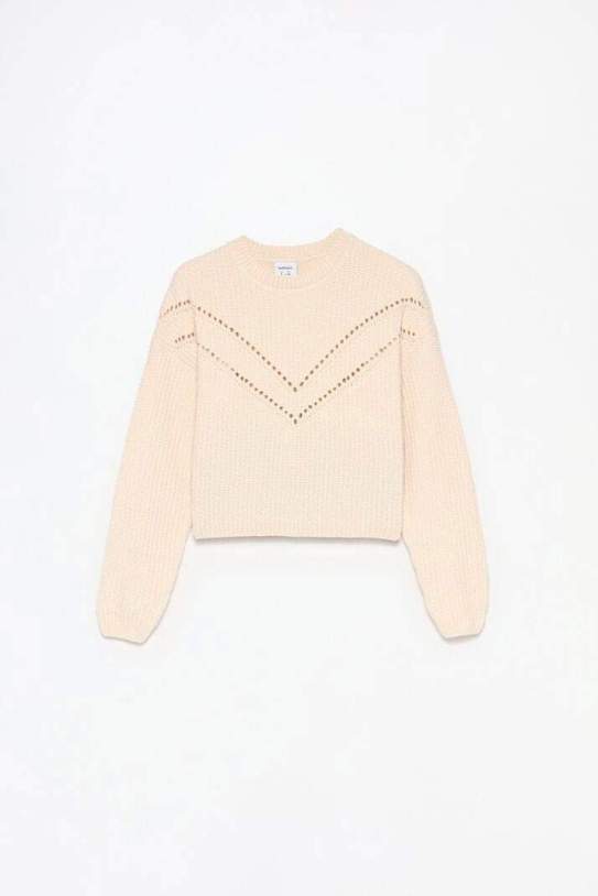 Jersey chenilla detalle calado Jersey chenilla detalle calado